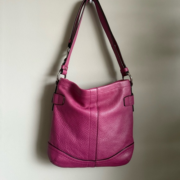 Coach Pebbled Leather Shoulder/ Crossbody Bag - Picture 7 of 10